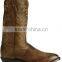 black brown U.S.A. handcrafted leather upper western cowboy boots wholesale