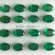 Oval faceted cut natural emerald zambian green loose gemstones