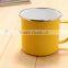 Wholesale travel mug/stainless steel enamel camping mug with custom logo printed