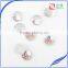 Wholesale flat back 12mm ab color resin scale rhinestone diy pendant