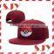 100% Cotton Material 3D puff embroidery korean snapback hats
