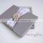 High quality grey wedding invitation silk boxes