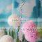 Transparent swirl hook with acrylic beading chandelier drop for garland prism decoration
