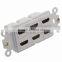 6 Ports HDMI female to female Inner face plate wall plate