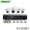 Android&Iphone APP COMS 4ch 1080p NVR+4CH HD 2.0MP 1080P Network IP Dome Camera Kit with POE switch PST-IPK04AH