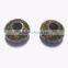 Natural Unakite Faceted Handmade Roundel Big Hole Beads