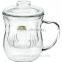 blown glass bubble tea cup