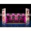 High end retail eye brow threading kiosk in mall