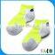 green colourful long hair indoor socks with anti-slipper