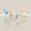 Blue Enamel Butterfly Fashion Silver 925 Earrings Stud Earring