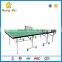 Outdoor Gym Goods Double Folding Movable Table Tennis Table with Wheels