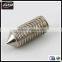 M3 stainless steel DIN 914 set screw with cone point/taper point