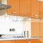 Orange color kitchen design modern modular kitchen cabinet