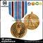 Navy coast civilian reward star shape pin style antique copper matte gold with hard enamel award metal medal medallion
