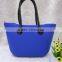 Blue Fashional Dumpling shape Silicone Beach Bag