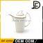 Factory direct promotional arabic dubai coffee pot and tea pot white ceramic teapot