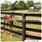 Fentech widely used 3 rail and 4 Rail Black plastic fence farm fencing