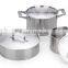 New Style Stainless Steel 6pcs cookware set/pot set