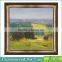 Wall Decor Village Scenery Oil Painting On Canvas