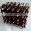 30 bottles red color wine rack