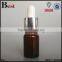 2017 hot sale essential oil glass bottle brown 5 ml 10 ml oil glass bottle with brown dropper