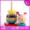Best wholesale toys suppliers wooden baby stacking blocks for sale W13D148