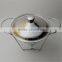 Large 4L round chafing dish glass hot food warmer with glass dish