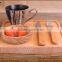 Wooden pallet/serving container, beech, square, color natural,23.3*23.2cm/33*24cm