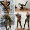 Cheap Wholesale Designer Fitness Camouflage Printed Tracksuit 2 Pieces Short Tops Long Bodycon Pants Sexy Casual Women's Set