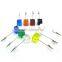 alligator place card holder memo clips with square resin base, ten different colors , 10 of each set,115mm tall