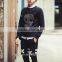 Skull Embroidery Slim Fit Men's Hoody OEM Casual Thin Sweater For Man Autumn/Spring Wearing