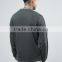 2017 Best Price High Quality New Design Durable Baseball Collar 100% Cotton Sweat Grey Casual Men Sport Jacket