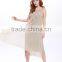 Korean new style vertical stripes tight women crumple dress