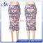 Hot selling milky fabric printing women skirts