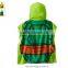 Kids hooded towel poncho beach towel with pattern