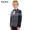 2016 fashion ELPA 100% cotton gray hot sale manufacture school uniform kids blazer
