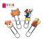 Cartoon Shape Paper Clip Customizable Planner Clip Silica Gel Planner Accessories