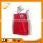 ISO 9001 Audit factory 100% polyester zip up red fitted safety vest