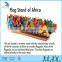 Geography Montessori materials Chinese factory wooden holder African Flag Stand