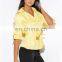 high quality lady yellow double breasted half sleeve jacket nepal low price
