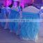 New Arrival Style White Chiffon Wedding Chair Cover Sashes