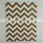 Customized size ripple printing gift fabric drawstring jute bag