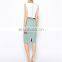 Latest Design Pencil Dress in Colour Block Sleeveless Office Dress