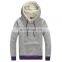 Custom Latest Big Boys' French Terry Grey Sport Thin Pullover Hoodies for Men