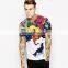 Sky smoke speed digital printing t shirt Europe tide brand men's sports short sleeve t shirt wholesale men t shirt