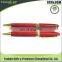 Specail design ball pen/customized high quality red wood pen for business