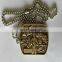 Custom 3D antique gold army tags with ball chain