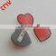 New Design Heart Shape Badge With Lapel Pin For Garments