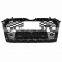 RS4 Style Honeycomb Type Mesh Gloss Black Front Grill 17-18 ST For Audi A4 S4 B9