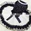 Sequins rhinestone Dog Dress Yarn Tutu Skirt bowknot Princess black Dresses For Dogs Pet